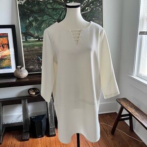 Joan Vass Cream Textured Garment